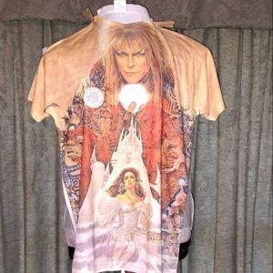 COLLECTIBLE 1980'S THROWBACK LABRYNTH MOVIE POSTER T-SHIRT